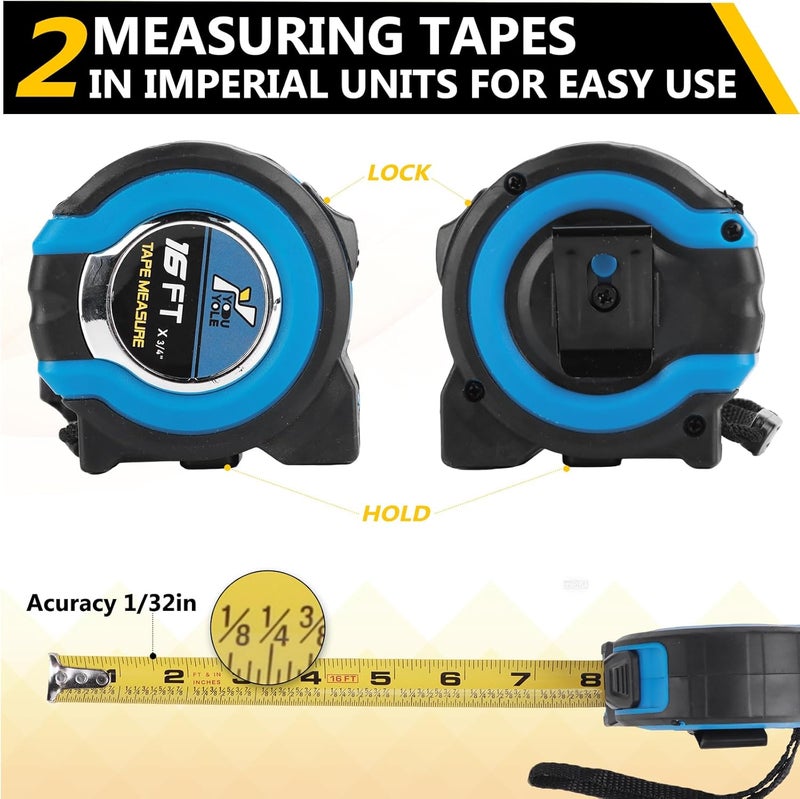 Surfcabin Wheel Alignment Tool Heavy Duty Toe Alignment Plates, No Caliper Removal Needed, Automotive Alignment Tools with Imperial Tape Measures, Compatible with Most Cars, Trucks, and SUVs - Image 4
